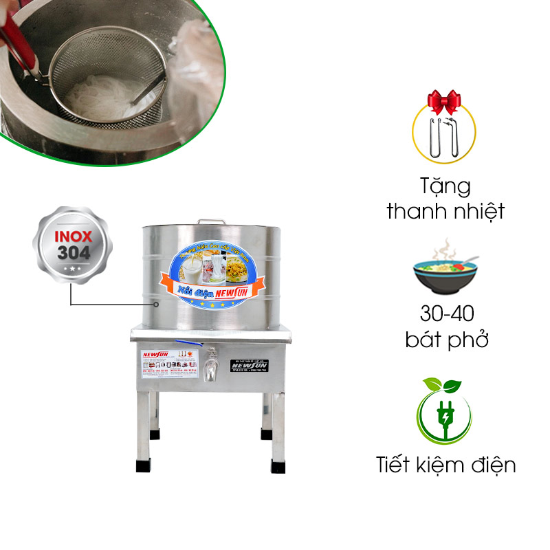 Nồi nấu phở tủ điện rời 120L