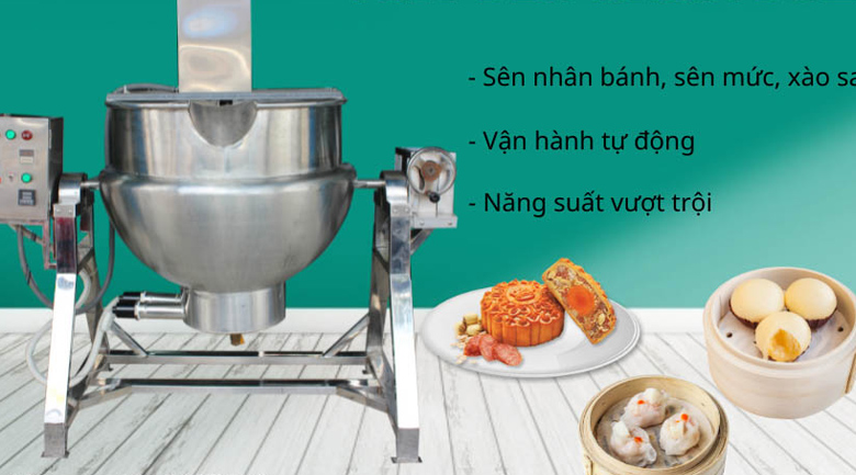 máy sên nhân bánh trung thu vệ sinh
